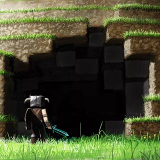 Minecraft mine wallpaper