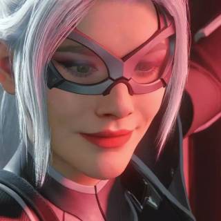 PS4 girl black and red wallpaper