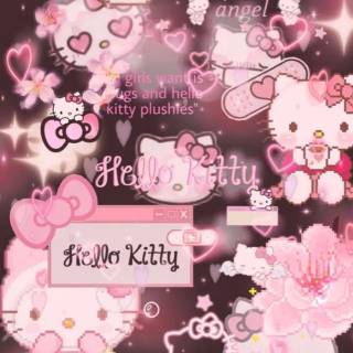 Pink aesthetic Sanrio wallpaper