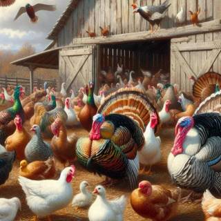 Poultry farm wallpaper