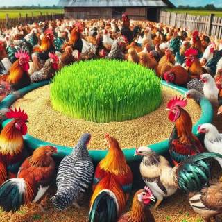 Poultry farm wallpaper