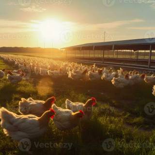 Poultry farm wallpaper