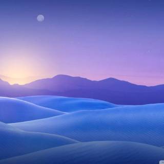Blue desert wallpaper
