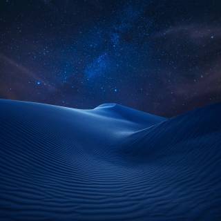 Blue desert wallpaper