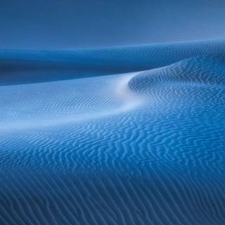 Blue desert wallpaper