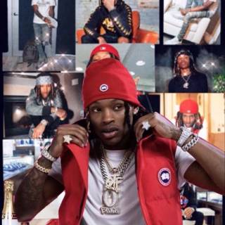 King Von red wallpaper