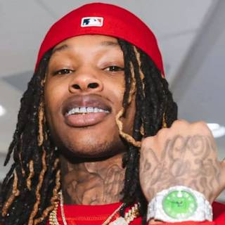 King Von red wallpaper