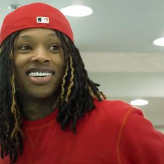 King Von red wallpaper