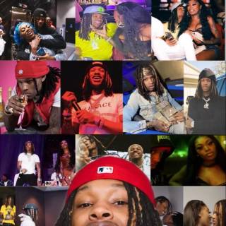 King Von red wallpaper