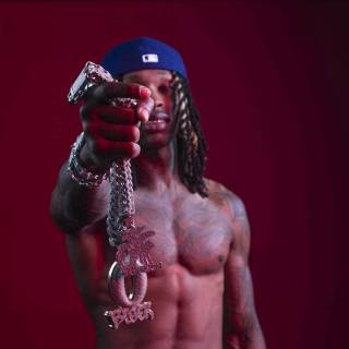 King Von red wallpaper