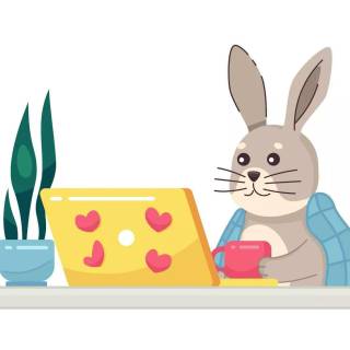 Bunny laptop wallpaper