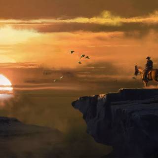 Red landscape 4k wallpaper