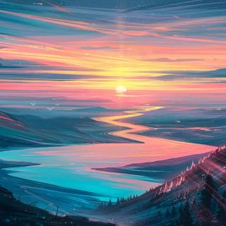 Sunrise laptop wallpaper