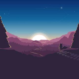 Sunrise laptop wallpaper