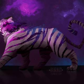Cosmic tiger wallpaper