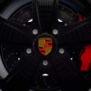 Porsche wheel wallpaper