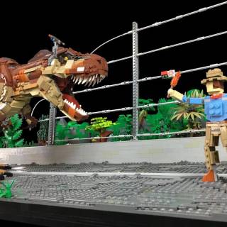 Lego T-Rex wallpaper