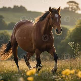 Spring horse wallpaper