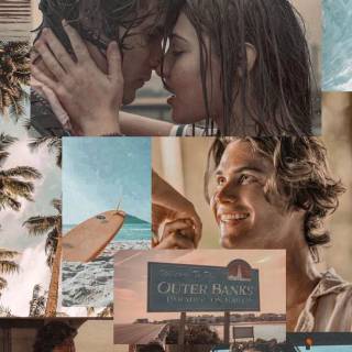 John B and Sarah kiss wallpaper