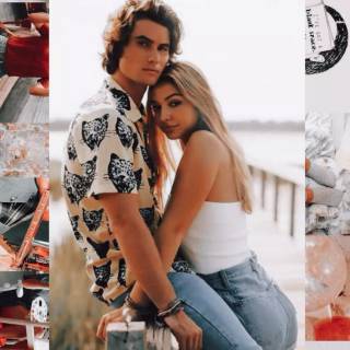 John B and Sarah kiss wallpaper