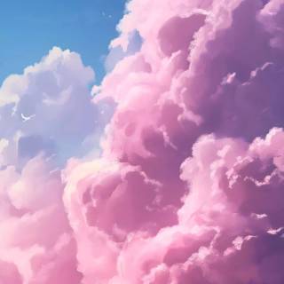 Pink cloud wallpaper
