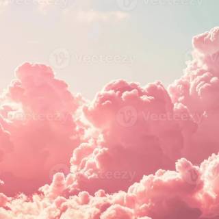 Pink cloud wallpaper