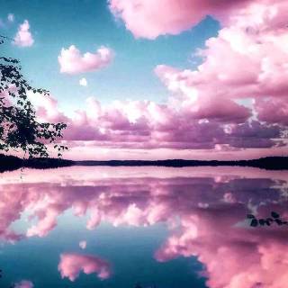 Pink cloud wallpaper