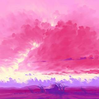 Pink cloud wallpaper