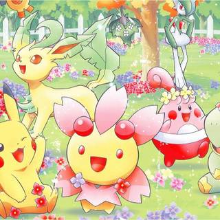 Pokémon spring wallpaper