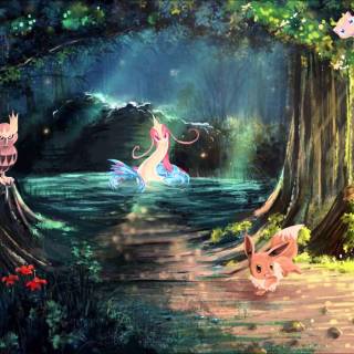 Pokémon spring wallpaper