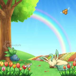 Pokémon spring wallpaper