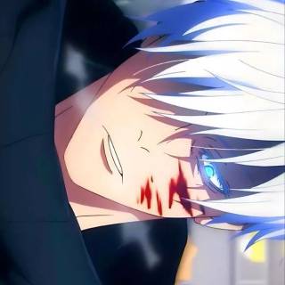 Satoru Gojo's blue eyes wallpaper