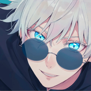 Satoru Gojo's blue eyes wallpaper