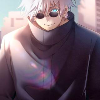 Satoru Gojo's blue eyes wallpaper