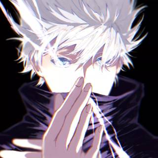 Satoru Gojo's blue eyes wallpaper