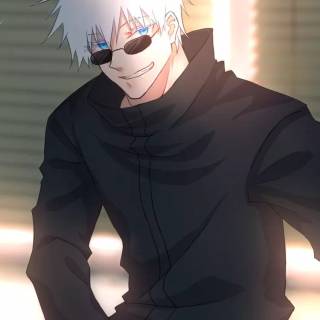 Satoru Gojo's blue eyes wallpaper