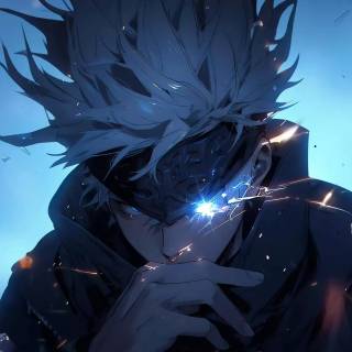 Satoru Gojo's blue eyes wallpaper