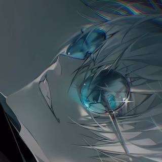 Satoru Gojo's blue eyes wallpaper