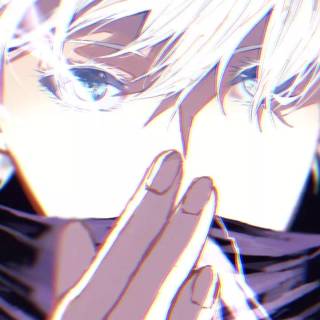 Satoru Gojo's blue eyes wallpaper