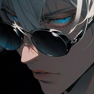 Satoru Gojo's blue eyes wallpaper