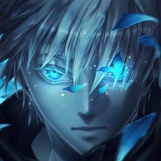 Satoru Gojo's blue eyes wallpaper