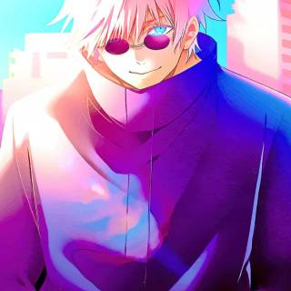 Satoru Gojo's blue eyes wallpaper