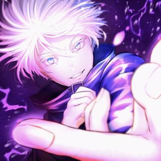 Satoru Gojo's blue eyes wallpaper