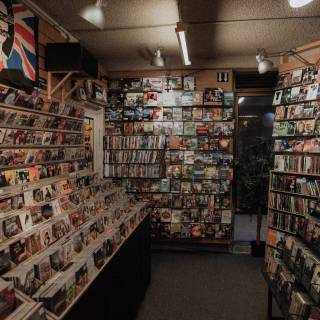 Music store wallpaper