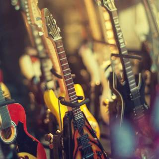 Music store wallpaper