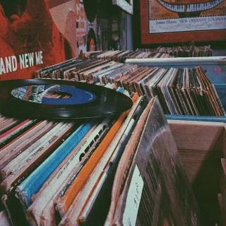 Music store wallpaper