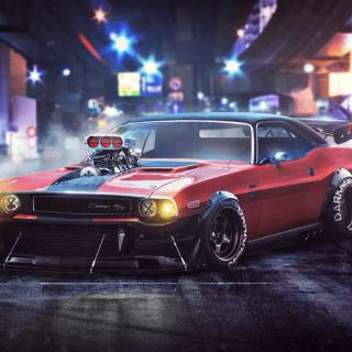 Old Dodge Challenger wallpaper