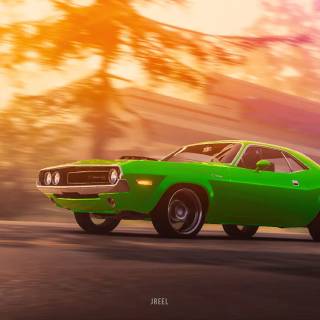 Old Dodge Challenger wallpaper