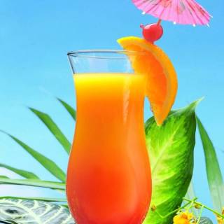 Tropical drinks wallpaper