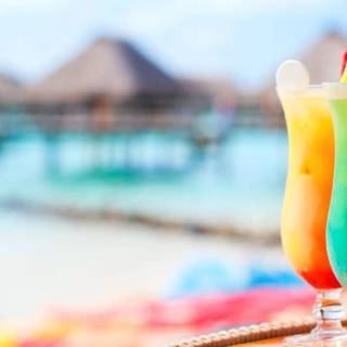 Tropical drinks wallpaper